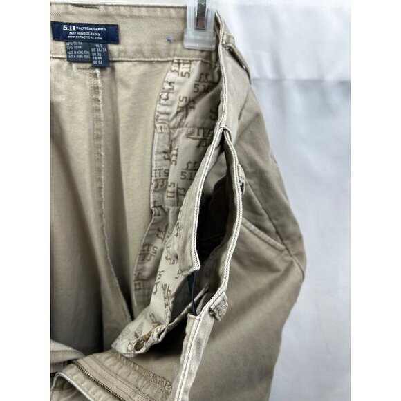 5.11 Tactical Series Mens Cotton Khaki Pants 36 x 34 Relaxed Fit Durable Design - Picture 5 of 10